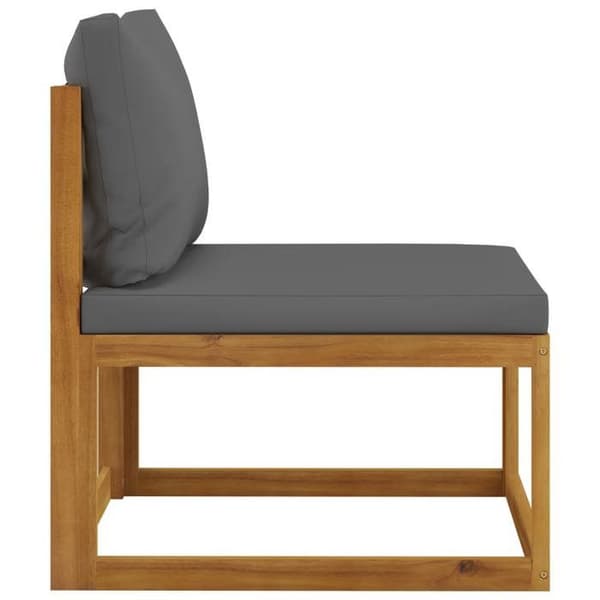 Maison Exclusive - Trädgårdsmöbler 4 delar med kuddar i solid akaciaträ