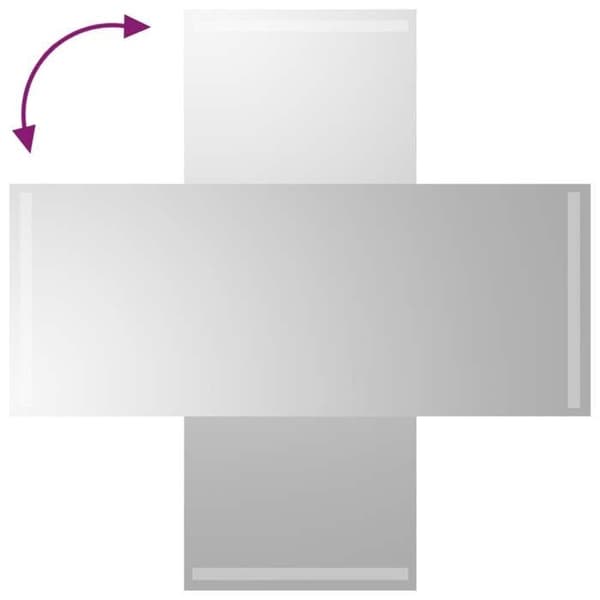 Maison Exclusive - LED-badrumsspegel 40x100 cm