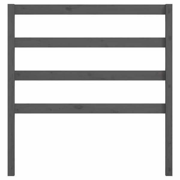 Maison Exclusive - Hovedgærde Grå 96x4x100 cm Massivt fyrretræ Grå