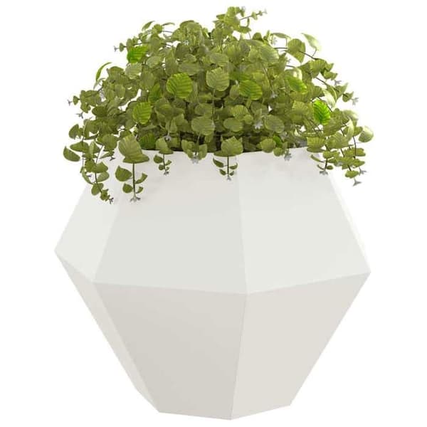 Maison Exclusive - Jardinière 2 st Vit 100 x 100 x 80 cm Stål