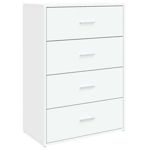 Buffet - EKSKLUSIVT HUS - 60 x 31 x 84 cm - Hvid - Ingeniørtræ - Stort opbevaring Vit
