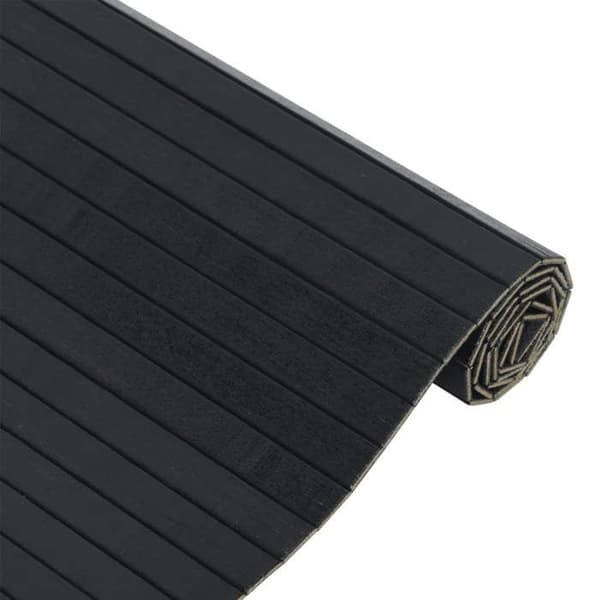 Maison Exclusive - Rektangulär svart matta 70x300 cm bambu