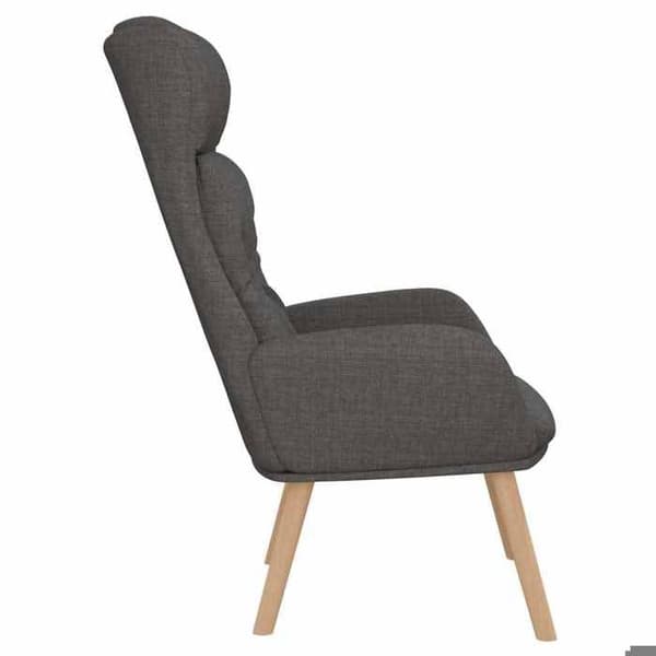 Maison Exclusive - Mörkgrå avkopplingsstol i tyg Mörkgrå