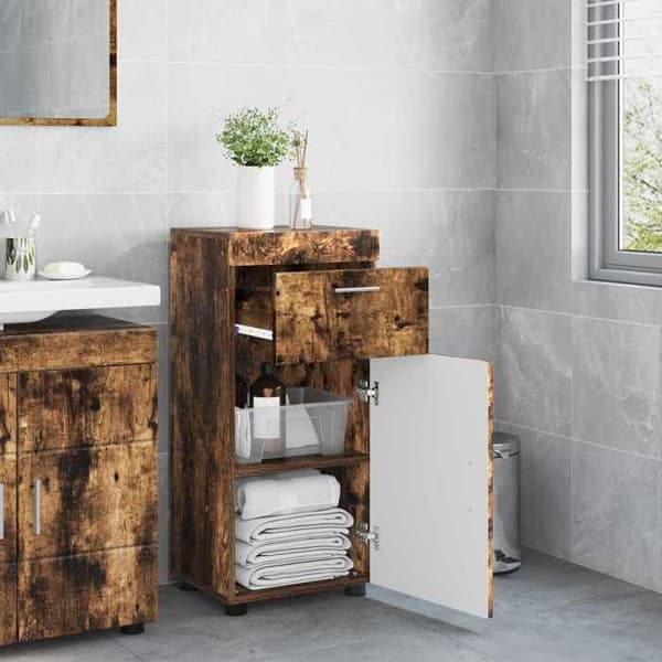 Maison Exclusive - Badrumsskåpset TULUM Rökt ek Rökt ek