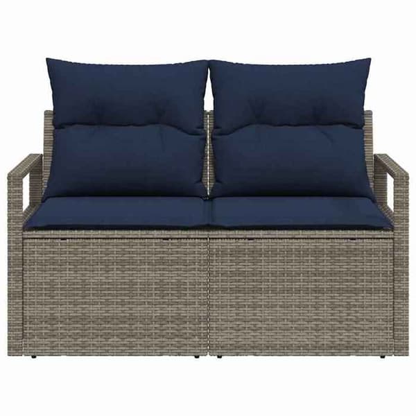 Trädgårdsoffan - EXKLUSIVT HUS - 120 x 62 x 69 cm - Poly rattan - Modulär - Stålstruktur