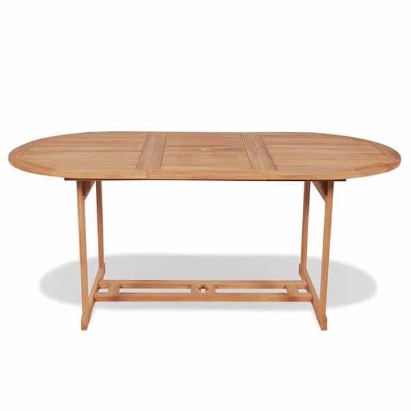 Maison Exclusive - Havebord 180x90x75 cm Solid teaktræ