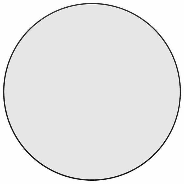 Maison Exclusive - Musta seinäpeili Ø 60 cm Pyöreä