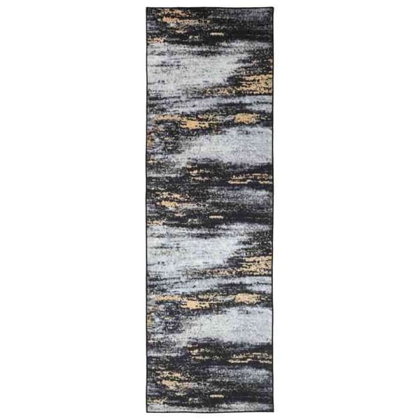Maison Exclusive - LESAKA Musta ja Kulta 100 x 450 cm Timanttivelu