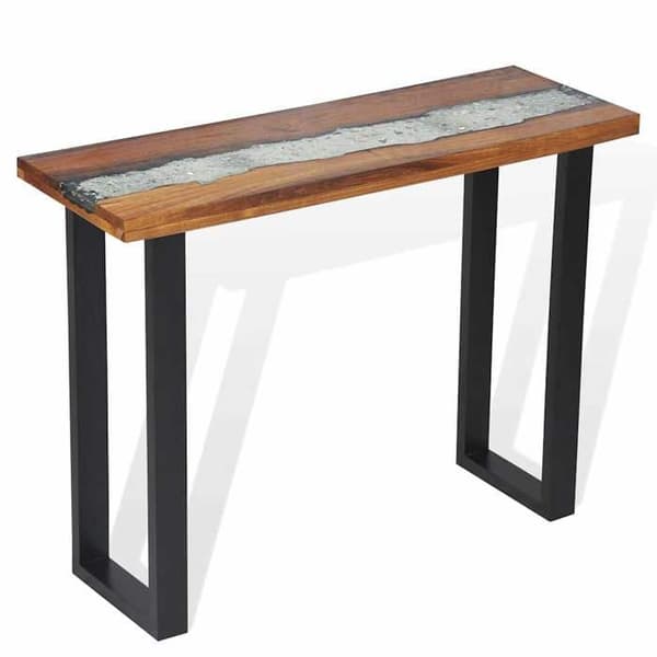 Maison Exclusive - Konsolipöytä Teak 100 x 35 x 75 cm