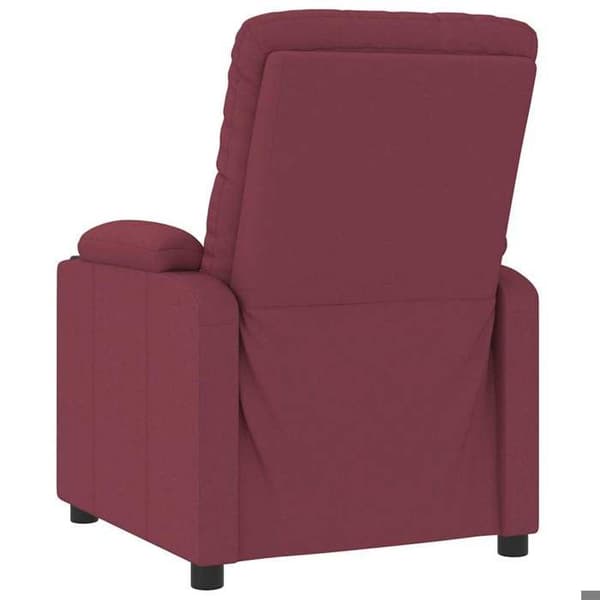 Maison Exclusive - Massagefåtölj Röd vinröd Tyg