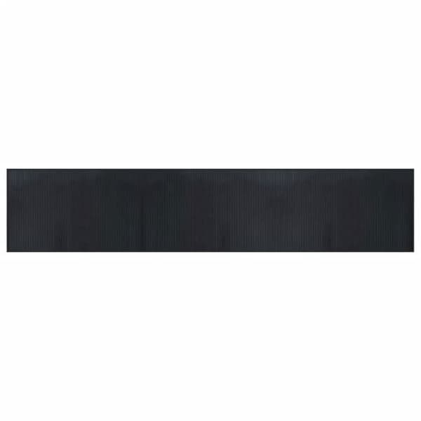 Maison Exclusive - Rektangulär svart matta 60x300 cm bambu