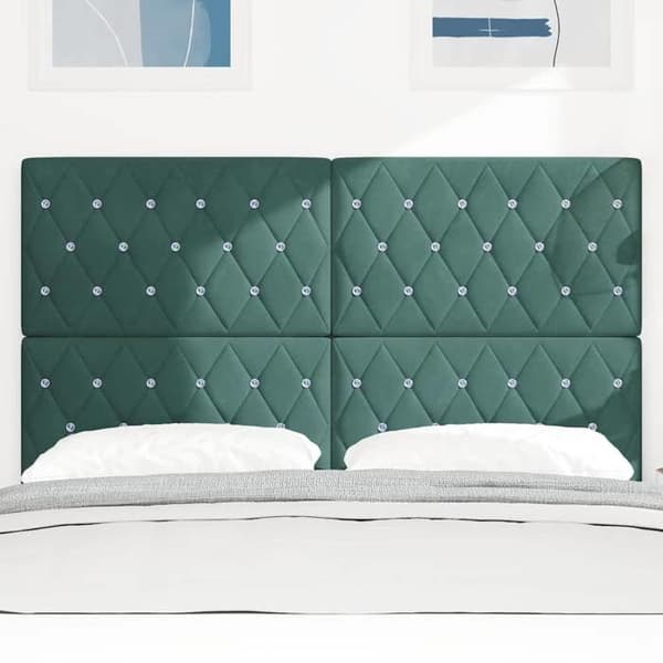 Maison Exclusive - Tummanvihreä pääty 160 cm Sametti