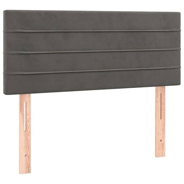 Maison Exclusive - Hovedgærde Mørkegrå 100x5x78/88 cm Velour