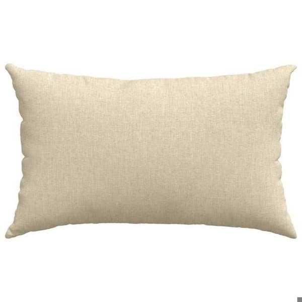 Inomhuskuddar - EXKLUSIVT HEM - 2 st 50 x 30 cm - Kräm - Dragkedja - Polyesterfyllning Grädde