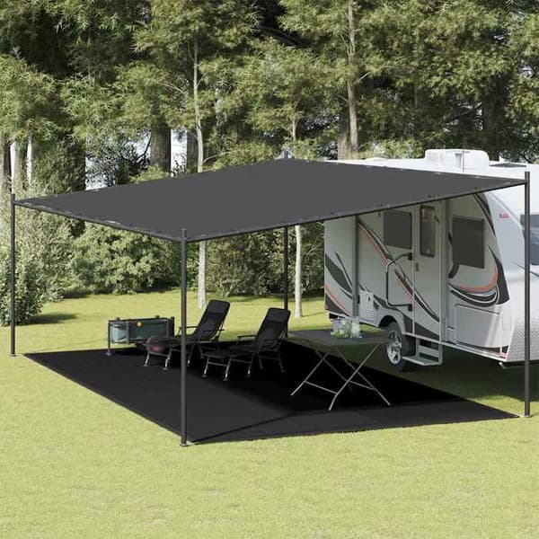 Maison Exclusive - Teltmåtte 400x700 cm Sort PEHD