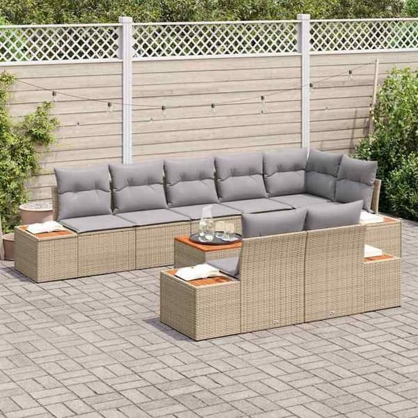 Maison Exclusive - 8-osainen puutarhakalustesarja 8-hengen