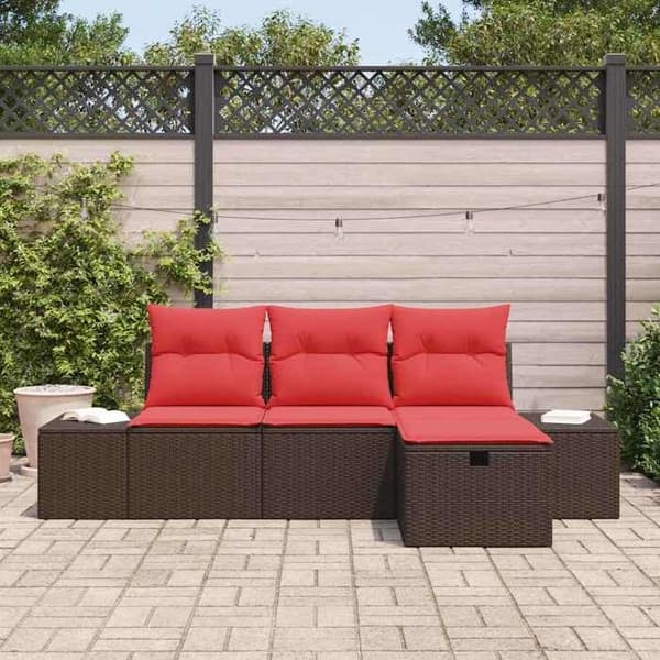 Maison Exclusive - Sæt af 4 pc have-sofa i polyrotin
