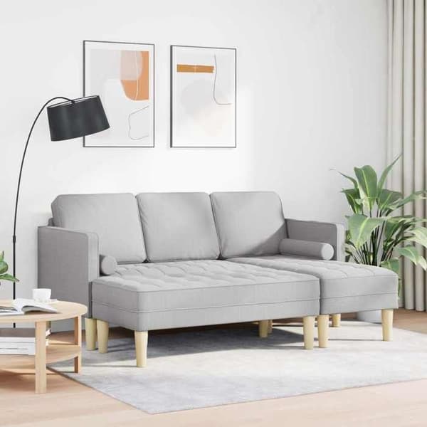 Maison Exclusive - 2 kpl sohvasetti Harmaa polyesteri Molngrå