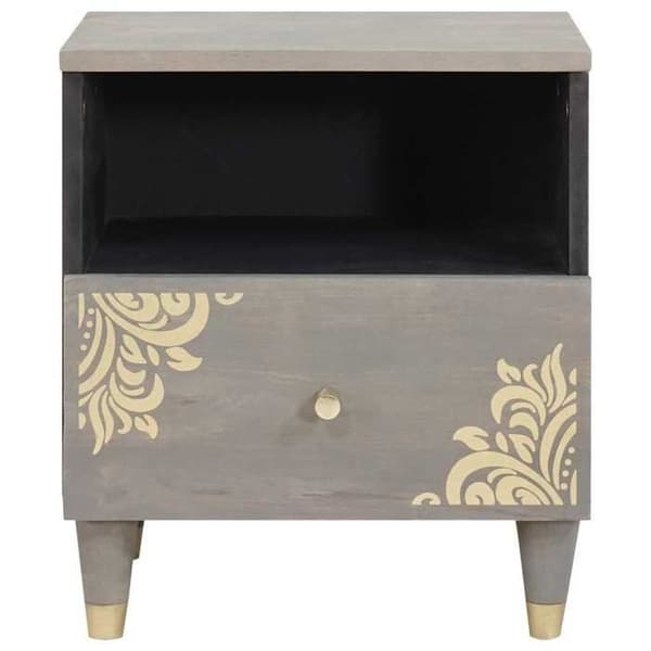 Maison Exclusive - Yöpöytä 2 kpl Harmaa 40 x 33 x 46 cm