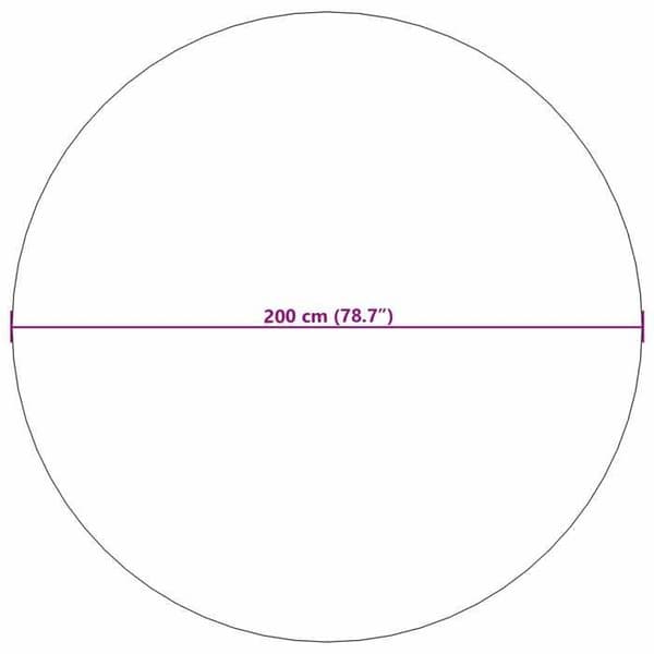 Maison Exclusive - Rund yta matta FARO Crème Ø 200 CM Polyester