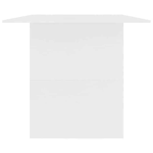 Spisebord - EKSKLUSIV HUS - 180 x 90 x 76 cm - Hvid - Ingeniørtræ - 3 sammenkoblede plader Vit