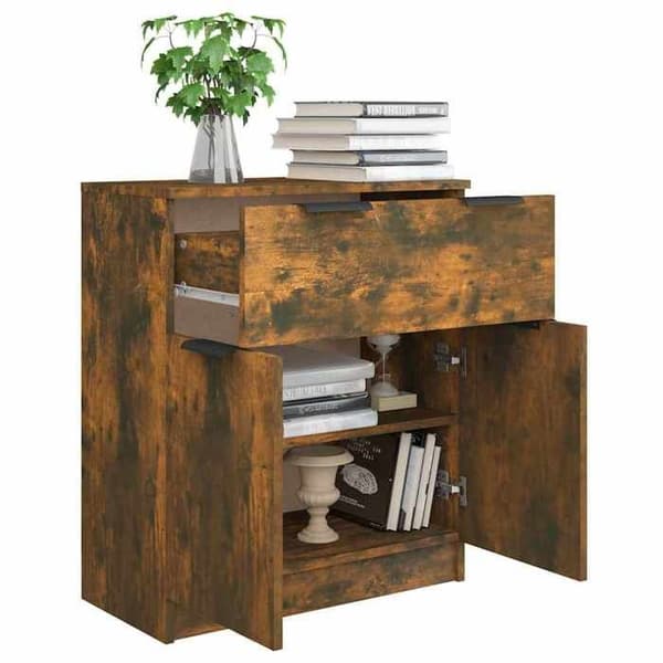 Maison Exclusive - Buffé Ek rökig 60x30x70 cm Ingenjörsträ