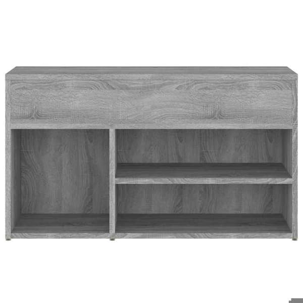 Sko bænk - EKSKLUSIV HUS - Sonoma - Grå - 80x30x45 cm - Ingeniørtræ grå