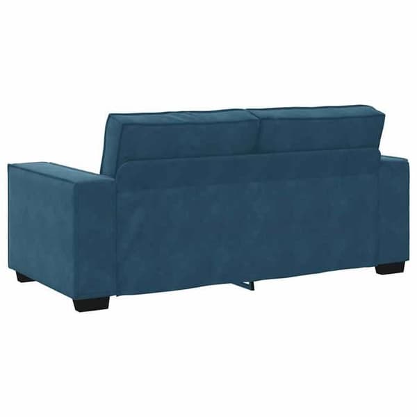 Maison Exclusive - Sofa 2 pladser blå velour 180x78x84 cm