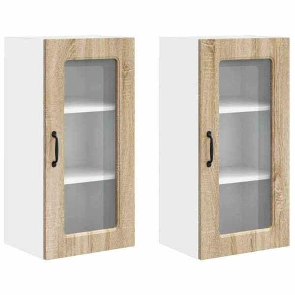 Maison Exclusive - Diskmaskinpanel Kalmar 2 st Ek Sonoma Sonoma ek