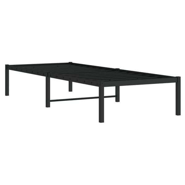 Maison Exclusive - Metal sengestel uden madras sort 75x190 cm