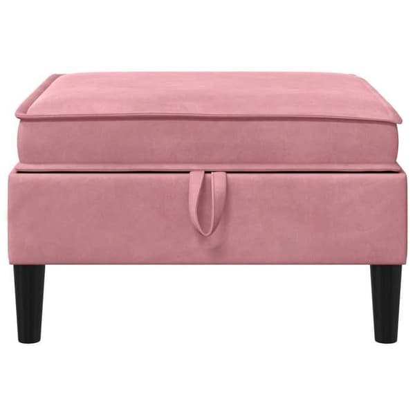 Maison Exclusive - Puff med Opbevaring Rosa Velour