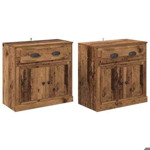 Buffébas - EXKLUSIVT HUS - 70 x 35,5 x 67,5 cm - Ingenjörsträ - 2 st - Matt finish