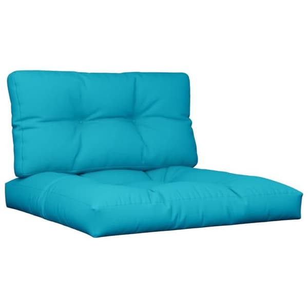 Maison Exclusive - Palettkuddar set om 2 turkos tyg Turkos