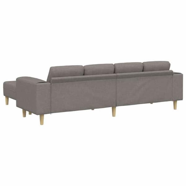 Soffa - EXKLUSIVT HUS - 3 delar - Taupe - Polyesteröverdrag - Skumfyllning Mol