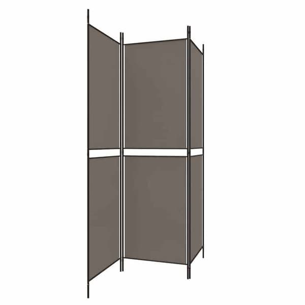 Maison Exclusive - Avskiljande vägg 3 paneler Antracit 150x220 cm Tyg