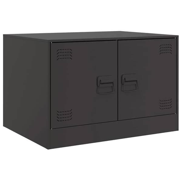 Bord - EKSKLUSIV HUS - 67x50x44 cm - Sort - Koldvalset stål - Stor opbevaring Svart