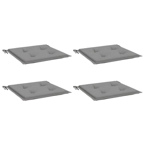 Maison Exclusive - Trädgårdsstolar kuddar set om 4 grå 50x50x3 cm oxfordtyg Grå