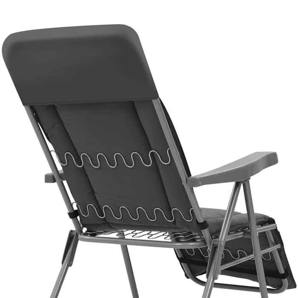 Maison Exclusive - Fällbara stolar med kuddar, set om 2, grå