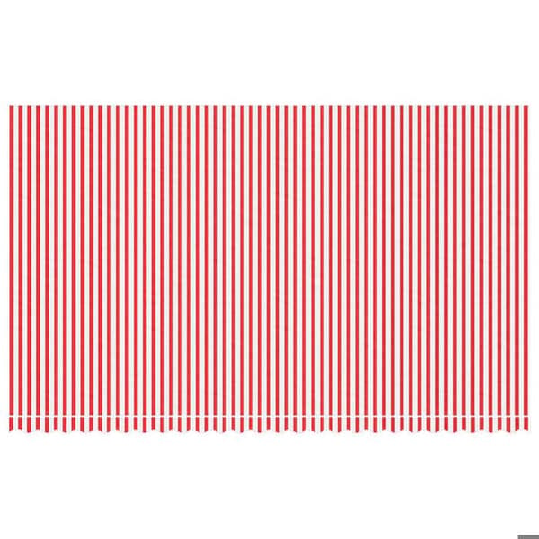 Maison Exclusive - Ersättningstyg för röd och vit markis 600x350 cm polyester