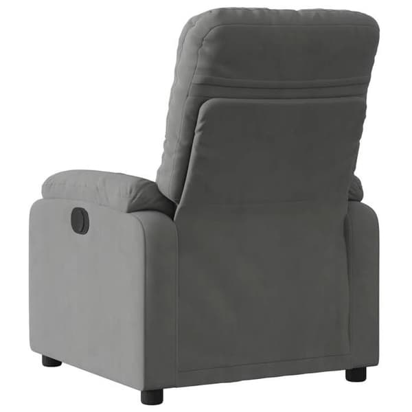 Maison Exclusive - Grått mikrofiberfåtölj med lutning