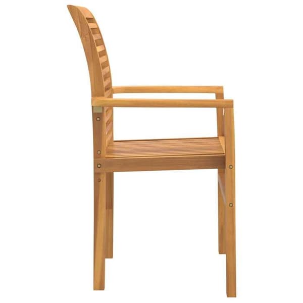 Maison Exclusive - Matstol 4 st Massivt teakträ Brun brun