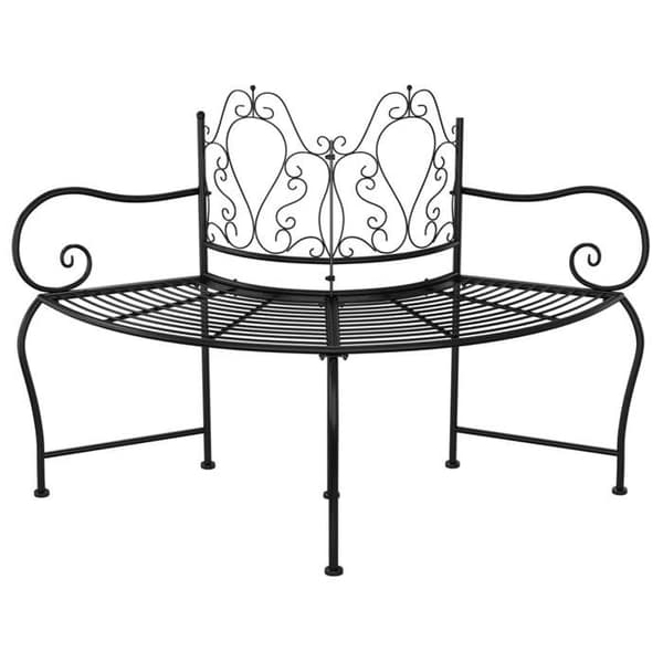 Maison Exclusive - Puuhaalarin penkki 150 cm Musta Teräs