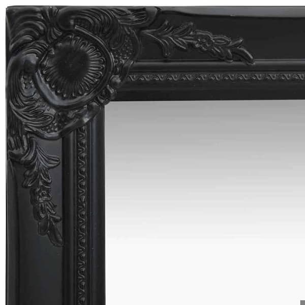 Maison Exclusive - Barockstil väggspegel 40x40 cm svart