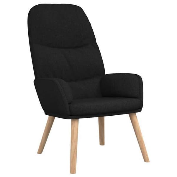 Maison Exclusive - Sort stof afslapningsstol