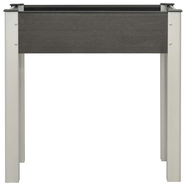 Maison Exclusive - Upphöjd trädgårdssäng 75x40x75 cm WPC Grå grå