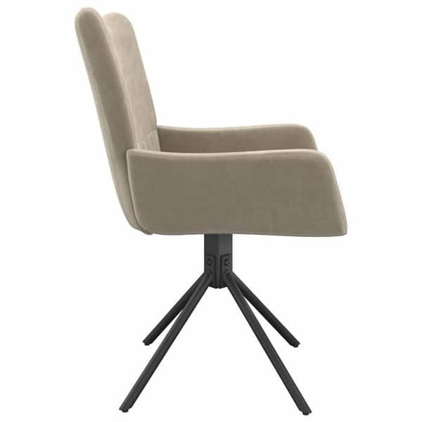 Maison Exclusive - Snurrande matstolar set om 2 Ljusgrå Sammet