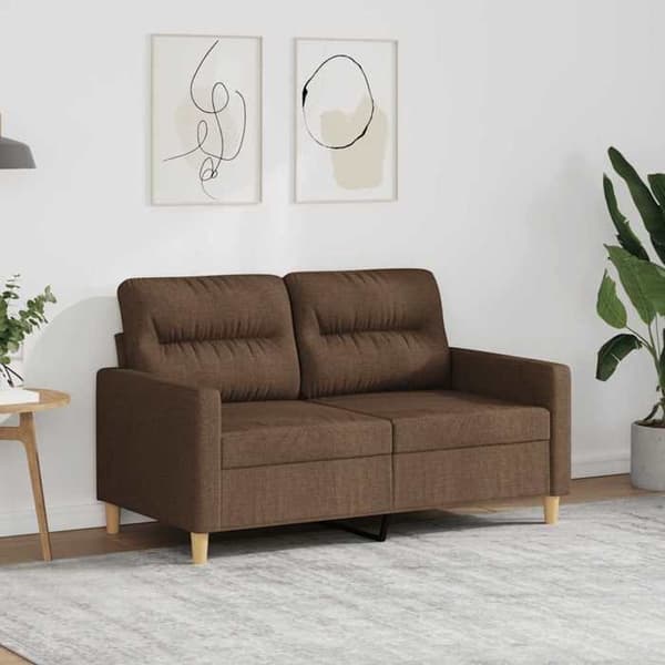 Maison Exclusive - 2-personers Sofa Brun 120 cm Stof
