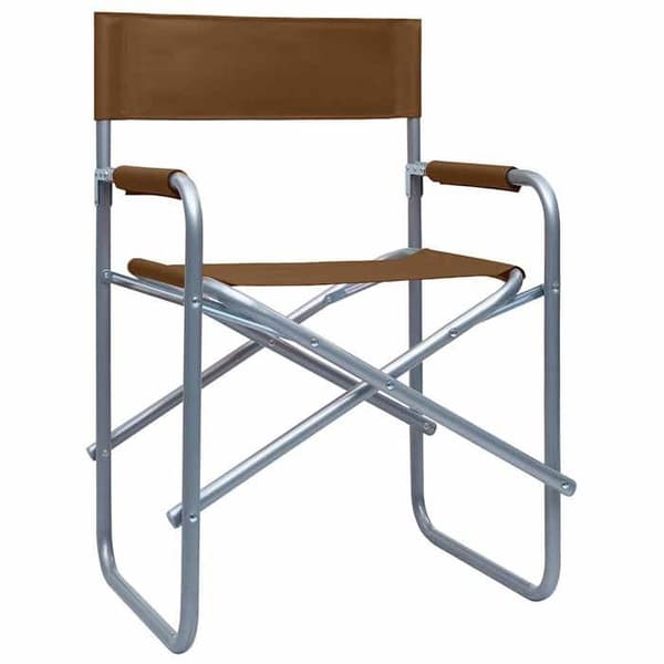 Maison Exclusive - Regissörsstolar set om 2 Stål Brun
