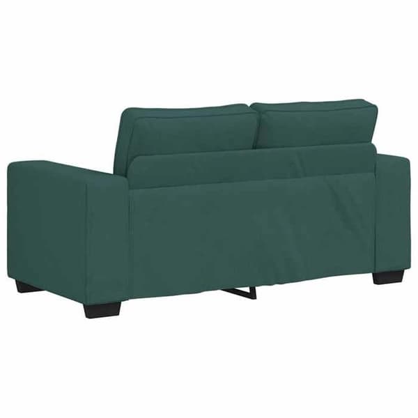 Maison Exclusive - Sæt af 2 sofaer med mørkegrønne stofpuder