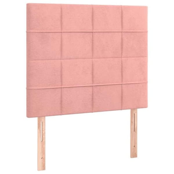 Maison Exclusive - Sänggavel Rosa 80x5x118/128 cm Sammet Ros